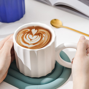 Taza de Cerámica de 301-400 ml, Diseño Exquisito, Taza para Café o Té, Juego de Regalo, Uso en Oficina - Product Image 1