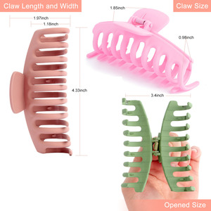 Grande mâchoire <span class=keywords><strong>pince</strong></span> à cheveux rivière printemps assemblage machine acrylique mat <span class=keywords><strong>pince</strong></span> à cheveux <span class=keywords><strong>pince</strong></span> à cheveux requin <span class=keywords><strong>pince</strong></span> à cheveux - Product Image 3