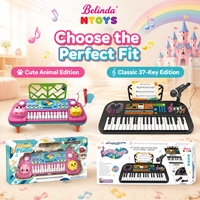 Clavier électronique multifonctionnel Belinda avec microphone, jouets éducatifs de piano avec MP3, jouets pour débutants, cadeaux pour enfants