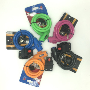 Candado de cable para bicicleta SG Color Lock, de acero, duradero, antirrobo, para bicicleta, vehículo eléctrico, control manual, color aleatorio - Product Image 5