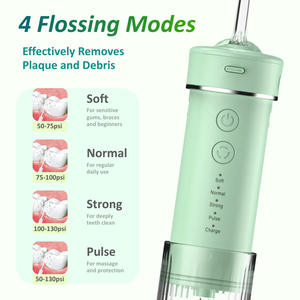 X3A Rinseur dentaire électrique portable intelligent à impulsions ultrasoniques avec réservoir d'eau amovible, batterie 1000-1200mAh - Product Image 3