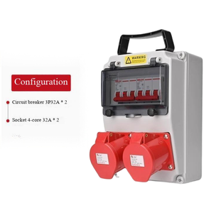 Portable industrial waterproof socket distribution <b>box</b> (default Delixi, other brands can be customized) Configuration 2 - Product Image 5