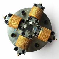 Rueda de martillo de diamante de doble capa soldada al vacío KANEOTEK para chorreo de arena acabado superficial mármol