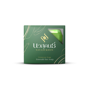 Savon Solide Émeraude Navasukhon – Savon Gemme Hydratant pour le Corps et le Visage, Adapté à Tous Types de Peau - Product Image 3