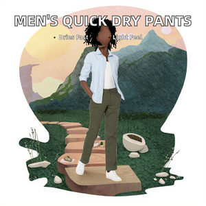 Pantalones Deportivos Casuales para Hombre, Ligeros, de Secado Rápido, 100% Algodón, Rectos, Transpirables, con Bolsillos con Cremallera, para Senderismo y Running - Product Image 2