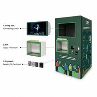Distributeur automatique intelligent de lessive liquide en libre-service 24h/24 pour usage commercial