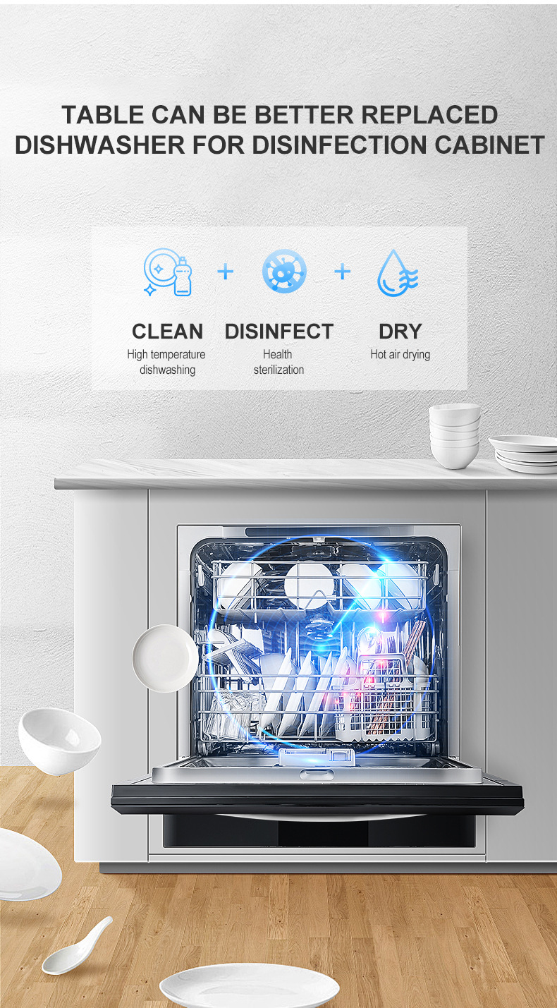 Commercial Dishwasher Large built-in Freestanding Intelligent Dish-washing Machine Drawer Automatic Disinfection Dishwasher