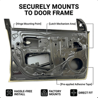 Portes avant gauche et droite neuves en acier pour Toyota Yaris 2019, pièces de carrosserie automobile faciles à installer