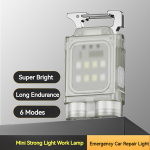 Mini <b>Rechargeable</b> <b>Work</b> <b>Light</b> <b>LED</b> Keychain USB Charging Emergency Camping Flashlight - Product Image 1