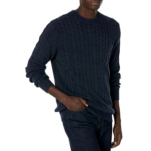 Suprex Enterprises 2026 Pull en tricot respirant personnalisé pour homme à manches longues col rond mélange de laine rayé décontracté/tenue de bureau - Product Image 1
