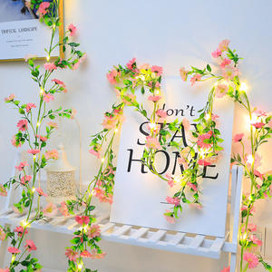Vivid Daisy Jasmine Sunflower Vine Cadena <span class=keywords><strong>de</strong></span> luces LED para la decoración del jardín del hogar fiesta boda tienda paisaje evento Decoración - Product Image 1