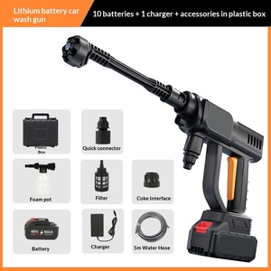 ปืนฉีดน้ำแรง<span class=keywords><strong>ดัน</strong></span><span class=keywords><strong>สูง</strong></span>ไร้สาย สำหรับ<span class=keywords><strong>ล้าง</strong></span><span class=keywords><strong>รถ</strong></span> ใช้แบตเตอรี่ พลังงานสูง สำหรับใช้ในบ้าน - Product Image 6