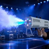 Pistolet à fumée à colonne d'air LED RGB portable 1500W pour scène, mariage, fête, club, concert