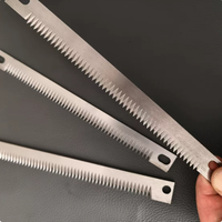 Pièces détachées pour machine d'emballage verticale : Lame de coupe à denture croisée et droite pour machine d'emballage de sachets de thé