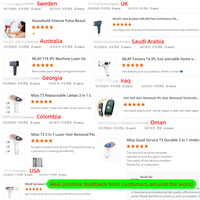 Opt Beauty mesin Laser penghilang rambut, mesin penghilang rambut portabel 2-in-1 IPL, penggunaan rumah unik, perawatan kecantikan Optimal