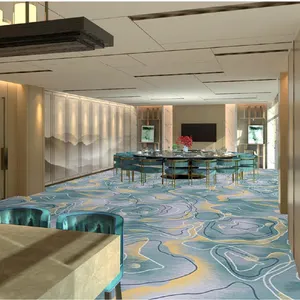 Eco-friendly Axminster carpet beige customize decorating runner hallway corridor carpet exhibition hall carpet