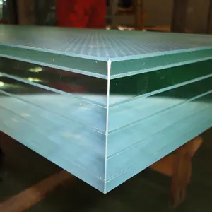 Safety Translucent Laminated Clear Float Glass Cost Per Square Foot 4 mm 3mm 6.76mm 7mm 10mm 12mm Thick Laminated Frosted Glass