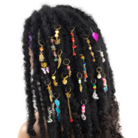 Perles pour Dreadlocks Accessoires de Tressage Décoration Bagues de Cheveux Manchettes LOCS