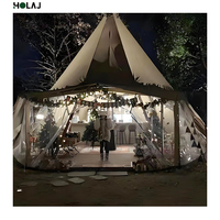 Carpa Familiar para Fiestas, Resistente a la Intemperie, para las 4 Estaciones, Lona Oxford, PVC, Aluminio Modular, Protección Contra Viento y Lluvia, Impermeabilización de 3000 mm, Grande