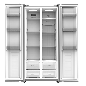 Réfrigérateur-congélateur intelligent à double porte grande capacité, à refroidissement direct, installation portable, vente chaude, OEM usine - Product Image 2