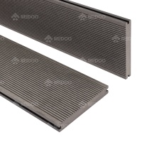 Platelage solide couleur teck foncé platelage Composite emboîtement Co Extrusion platelage conseil pour parc