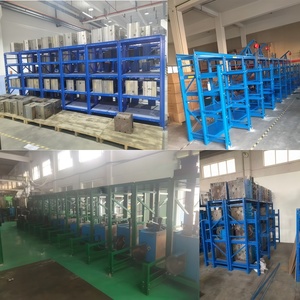 מדפי אחסון נשלפים בעלי <span class=keywords><strong>4</strong></span> שכבות עם גובה מתכוונן, מתכת מצופה אבקה, מדף הזרקה, מגירה נפתחת במלואה - Product Image 6