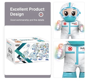 Điện Trượt Băng Humanoid Y Tế Battery Operated <span class=keywords><strong>Robot</strong></span> Đồ Chơi Với Ánh Sáng Âm Nhạc - Product Image 4