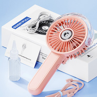 Ventilateur portable pliable, climatiseur à brume d'eau, ventilateur à main rechargeable par USB, pendentif collier 180. Ventilateur pliable