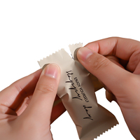 Sachet de poche en plastique personnalisé pour bonbons, bonbons, feuille mate, thermoscellés, fabriqués à la main, petits imprimés