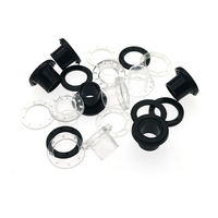 Offre Spéciale œillets ronds écologiques en plastique Transparent, taille intérieure de 10MM, accessoire de vêtement