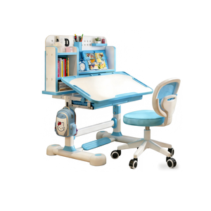 Escritorio de altura ajustable, escritorio de estudio de diseño moderno y juego de sillas para niños, escritorio de aprendizaje cómodo, escritorio de estudio de ángulo ajustable - Product Image 6