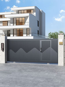 Porte coulissante électrique moderne en aluminium Min Gu Ting GW-GT-077, résistante au vent, ouverture automatique, villa, garantie 1 an, <span class=keywords><strong>installation</strong></span> facile - Product Image 4