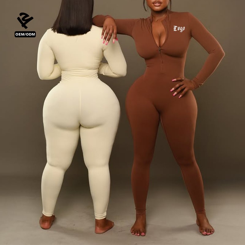 F5929 Custom Sporty Backless Jumpsuit Women