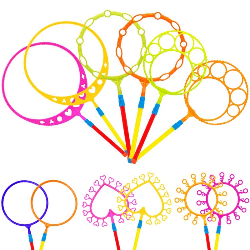 Ручная выдувная палочка, пластиковая машинка для изготовления больших пузырей, игрушка для игр на открытом воздухе