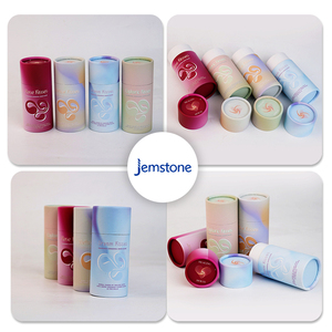 Customized Size <b>Printed</b> logo Cosmetic Packaging Kraft Cardboard Paper Tubes Containers - Product Image 6