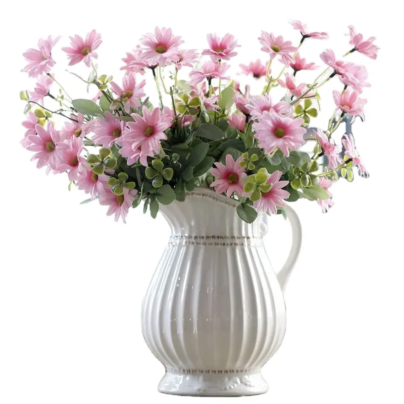 Daisy artificial beautiful roses factories in china wedding decoration