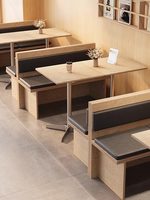 Ensemble table et chaises de café de style influenceur, moderne et minimaliste, personnalisable, carré/rond/rectangulaire, pour les salons de thé, les restaurants