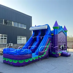 Ngoài trời vui lớn Inflatable Bouncer trượt Đảng dmuchana zjezdzalnia Inflatable đá cẩm thạch nhà bị trả lại