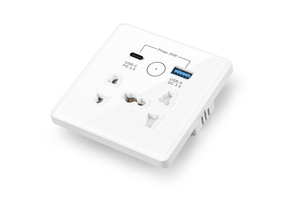 Enchufe de Pared Inteligente Tuya con WiFi y BLE, Conexión Rápida, Carga USB-C PD/QC USB-A, Control Remoto por Aplicación, Compatible con Alexa y <span class=keywords><strong>Google</strong></span> Home - Product Image 6