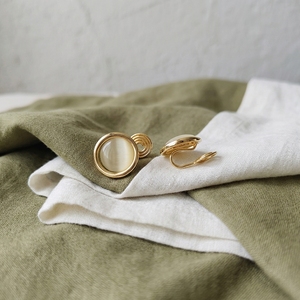 2026 <strong>Clip</strong> <strong>on</strong> <strong>Earrings</strong> Waterproof Tarnish Free 18K Gold Plated Cat Eye French <strong>Vintage</strong> Invisible Non Pierced Women Daily Jewelry - Product Image 2