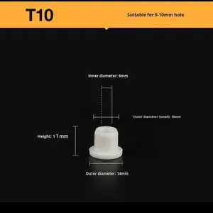 Bán buôn sản phẩm cao su <span class=keywords><strong>Silicone</strong></span> cấp thực phẩm trắng PVC Ống niêm phong mũ với dịch vụ chế biến khuôn - Product Image 2