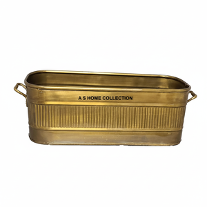 Rectangle forme jardinière en métal design moderne modèles pot salon espace utiliser jardinière pot pour la maison et le bureau décor Vase - Product Image 1