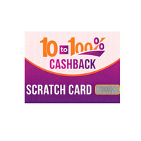 Cartes à gratter personnalisées en PVC avec impression couleur intégrale, pour loterie et réductions