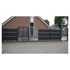 Clôture décorative lourde de garde-corps durable de bon prix de conception moderne de grain de <span class=keywords><strong>bois</strong></span> - Product Image 3