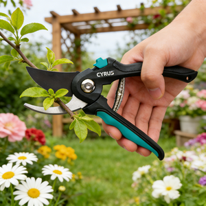 Sécateur de jardin à marque privée avec <span class=keywords><strong>mécanisme</strong></span> de coupe à ressort robuste et verrou de sécurité sécurisé pour les distributeurs d'outils de jardinage - Product Image 1