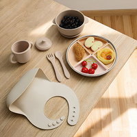Plaque d'acier inoxydable de qualité alimentaire améliorée Silicone polyvalent conception divisée conservation des aliments tôle d'acier inoxydable portable