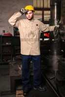 Chemise de travail ignifuge PPE Cat 2 ARC 2, ATPV 11 Cal/cm2 CGSB 155.20, sécurité électrique, chemise de travail FR