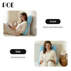 Cojín <span class=keywords><strong>de</strong></span> Respaldo para Cama <span class=keywords><strong>de</strong></span> Espuma Viscoelástica Grande y Personalizable con Técnica <span class=keywords><strong>de</strong></span> Costura para Soporte Semi-Supino y para Dormir - Product Image 2