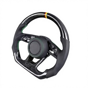 Volant RS personnalisé avec cuir pour <span class=keywords><strong>Audi</strong></span> RS3 8Y RS4 RS5 B9.5 RS6 C8 2021-<span class=keywords><strong>2024</strong></span> - Fibre de carbone - Product Image 3