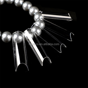 NADECO 360PCS XXL Longues pointes d'ongles à demi-couverture <span class=keywords><strong>sans</strong></span> courbe en C, <span class=keywords><strong>faux</strong></span> ongles 12 tailles, pointes d'ongles carrées effilées pour extension en <span class=keywords><strong>gel</strong></span> - Product Image 4